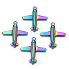 Rainbow Color Alloy Pendants PALLOY-N156-192-NR-1