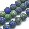 Natural Chrysocolla and Lapis Lazuli Beads Strands G-I254-02A-1