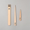 Wood Tapestry Weaving Needle & Weaving Comb Tool Sets for Knitting Loom Accessories TOOL-WH20001-02-1