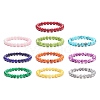 10Pcs 10 Color Glass Round Beaded Stretch Bracelets Set for Women BJEW-JB08906-5