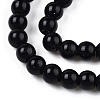 Opaque Solid Color Glass Beads Strands X-GLAA-T032-P8mm-01-2