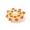 Seed Beads Beaded Charms PALLOY-MZ00119-02-3