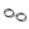 Tarnish Resistant 304 Stainless Steel Open Jump Rings X-STAS-Q186-02-6x1mm-3