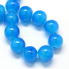 Baking Painted Imitation Jade Glass Round Bead Strands X-DGLA-Q021-10mm-13-2