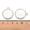 Tibetan Style Alloy Pendants Cabochon Settings PALLOY-N178-12AS-F-3