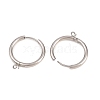 316 Stainless Steel Huggie Hoop Earring Findings EJEW-B158-01F-P-2