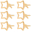 8Pcs Brass Lobster Claw Clasps KK-BBC0022-43-1