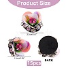 Cloth & Rhinestone Flower Ornament Accessories DIY-WH0302-80-6