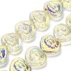 Electroplate Baking Paint Glass Beads Strands EGLA-K061-13A-AB03-1