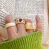 3Pcs Resin Finger Rings & Cuff Rings Sets WGB7912-01-3