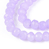 Baking Paint Imitation Jade Glass Bead Strands DGLA-A034-J8MM-A50-3
