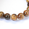 Grade AB Natural Tiger Eye Round Bead Strands X-G-E334-10mm-17-3