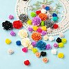 50Pcs Opaque Resin Cabochons CRES-YW0001-22-5