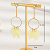 Classic Fashionable Leaf Tassel Alloy Dangle Stud Earrings IW2235-5