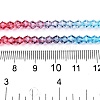 Gradient Color Baking Paint Glass Bead Strands X1-DGLA-A039-T6mm-A017-5