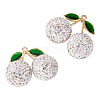 2Pcs Alloy Cherry Charms FIND-TA0009-30E-2