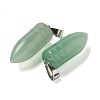 Natural Green Aventurine Pointed Pendants G-B127-18P-05-2