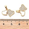 Brass Micro Pave Cubic Zirconia Pendants KK-L222-018G-3