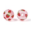 Transparent Frosted Acrylic Beads FACR-T008-03C-2
