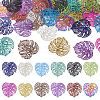  48Pcs 12 Styles 430 & 201 Stainless Steel Filigree Pendants STAS-TA0002-19-1