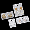  8Pcs 4 Styles Acrylic Earring Stud Display Cards CDIS-NB0001-40-1