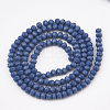 Opaque Solid Color Glass Beads Strands X-GLAA-S178-12C-01-2