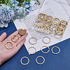 50Pcs Alloy Double Loops Jump Rings FIND-SP0005-48-3