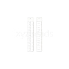2Pcs 2 Styles Acrylic Rulers AJEW-WH0270-327-7