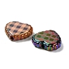 Rainbow Iridescent Printed Opaque Acrylic Beads OACR-D316-01B-03-2