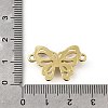 Brass Pave Clear Cubic Zirconia Connector Charms KK-Q066-11G-3