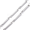 3.28 Feet Real Platinum Brass Bar Link Chains X-CHC-R126-13P-3