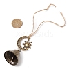 Iron Bell Pendant Decoration HJEW-JM02232-3