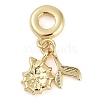 Rack Plating Brass European Dangle Charms KK-P287-32B-G-1