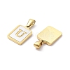 Ion Plating(IP) 304 Stainless Steel Pave Shell Pendants STAS-G327-01G-U-2