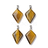 Natural Tiger Eye Pendants G-C110-05C-P-1