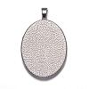 Alloy Pendant Cabochon Settings PALLOY-A15657-N-NF-2