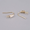 Brass Earring Hooks X-KK-L198-013G-2