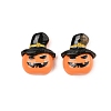 Halloween Theme Opaque Resin Cabochons CRES-M037-07A-01-1