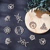 SUNNYCLUE 16Pcs 8 Style 304 Stainless Steel Pendants STAS-SC0003-92P-4