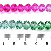 Transparent Painted Glass Beads Strands DGLA-A034-T8mm-A03-3