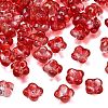 Electroplate Transparent Glass Beads GLAA-A045-03L-2