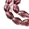 Transparent Glass Beads Strands EGLA-A037-T6x8mm-D13-3