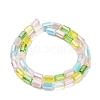 Electroplated Glass Beads Strands EGLA-P067-01A-03-2