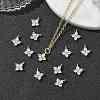 SHEGRACE Brass Cubic Zirconia Charms XGRQ4H913-680G-A-4