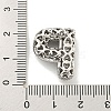 Platinum Plated Brass Micro Pave Cubic Zirconia Pendants KK-L073-001P-P-3