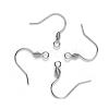 304 Stainless Steel Earring Hooks STAS-S111-011-3
