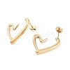 316 Surgical Stainless Steel Stud Earrings for Women STAS-M062-02G-E-2