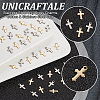 100Pcs 2 Colors 304 Stainless Steel Tiny Cross Charms FIND-UN0004-01-4