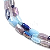 Electroplate Glass Beads Strands EGLA-D300-05-07-3
