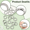 16Pcs Alloy Rhinestone Spring Gate Rings FIND-SP0004-52B-3